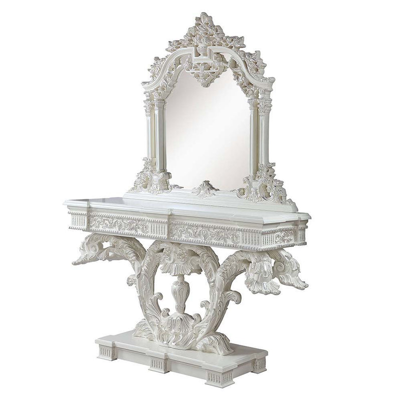 Vanaheim - Console Table - Antique White Finish - Grand Furniture GA