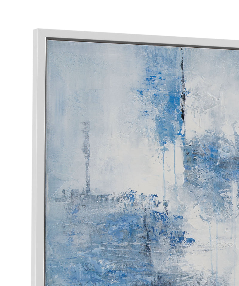 Perdido - Framed Canvas - Blue