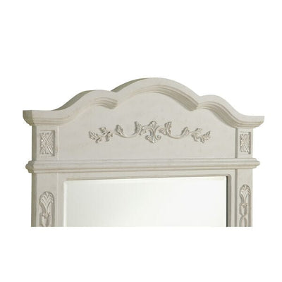 Danville Antique Frosted White Mirror - Grand Furniture GA