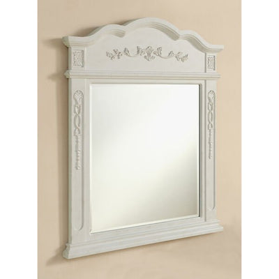 Danville Antique Frosted White Mirror - Grand Furniture GA