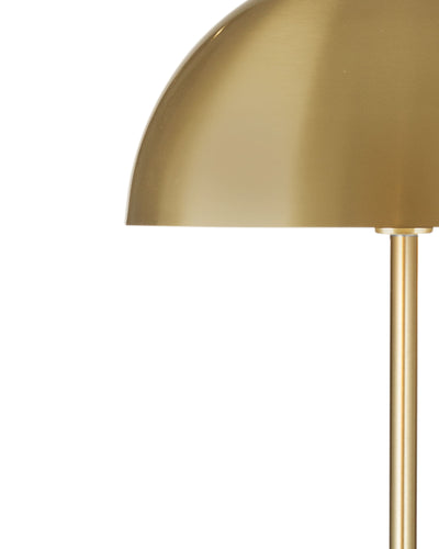 Loraine - Floor Lamp - White / Brass