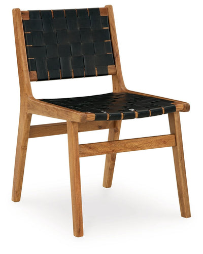 Fortmaine - Brown / Black - Dining Room Side Chair (Set of 2)