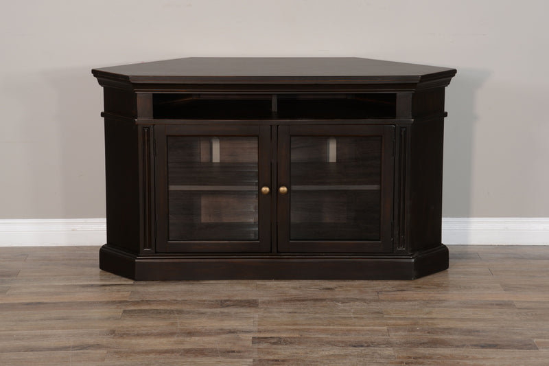 Scottsdale - Corner TV Stand - Dark Brown