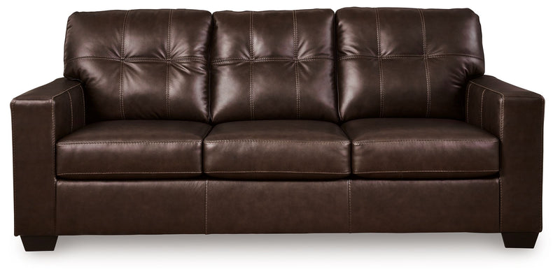 Santorine - Dark Brown - Queen Sofa Sleeper - Leather Match