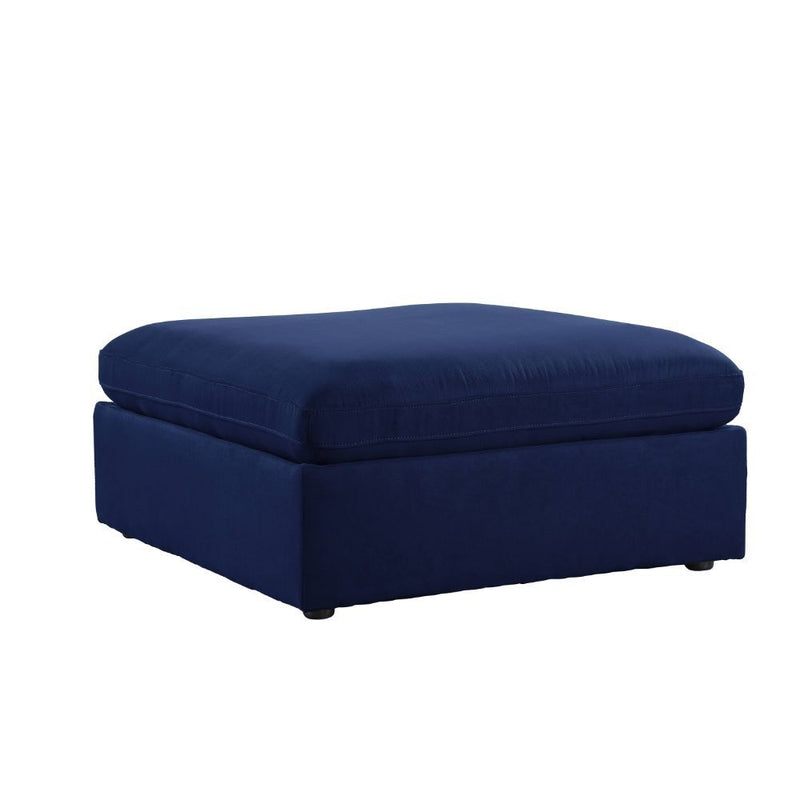 Crosby - Ottoman - Blue Fabric - Grand Furniture GA