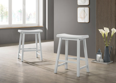 Alonzo - 17.5" Backless Ergonomic Counter Height Stool (Set of 2)