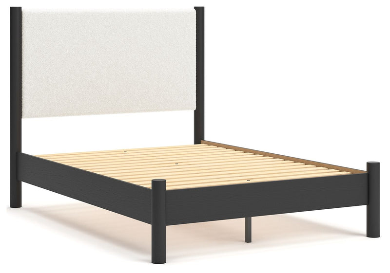 Cadmori - Upholstered Panel Bed