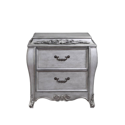 Leonora - Nightstand - Vintage Platinum - Grand Furniture GA