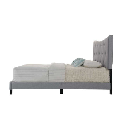 Venacha - Queen Bed - Gray Fabric - Grand Furniture GA