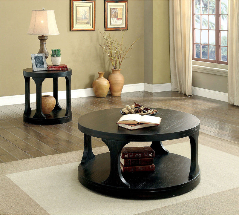 Carrie - Coffee Table - Antique Black - Grand Furniture GA