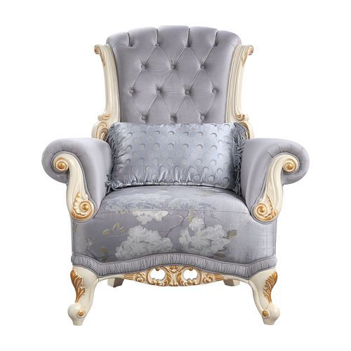 Galelvith - Chair - Gray Fabric - Grand Furniture GA