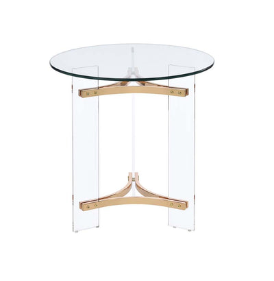 Sosi - End Table - Gold Finish - Grand Furniture GA