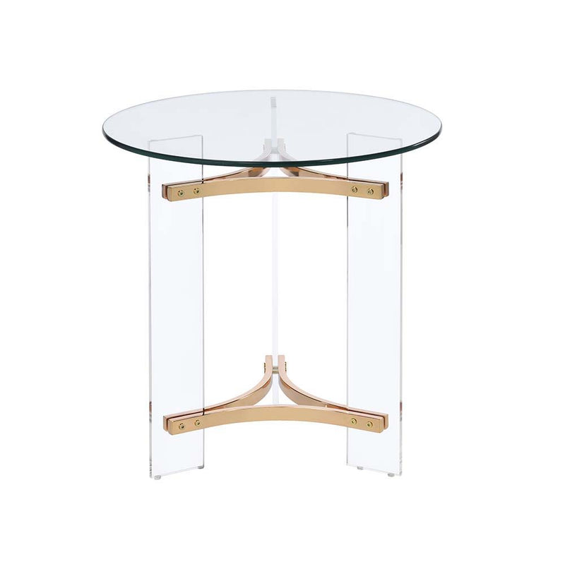 Sosi - End Table - Gold Finish - Grand Furniture GA