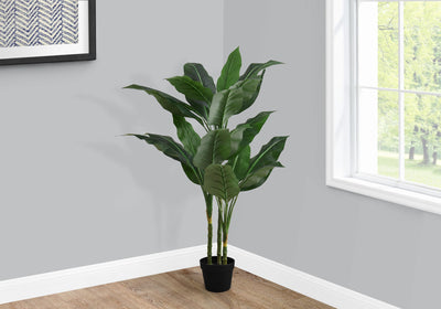 Artificial Plant, 42" Tall, Evergreen Tree, Indoor, Faux, Fake, Floor, Greenery, Potted, Decorative - Green / Black