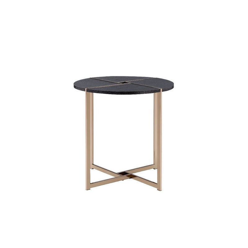 Bromia - End Table - Black & Champagne - Grand Furniture GA