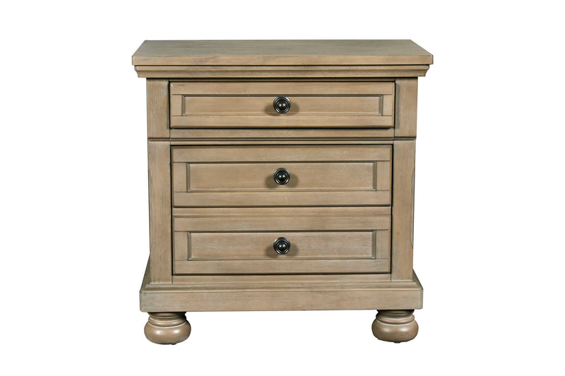 Allegra - Nightstand - Pewter