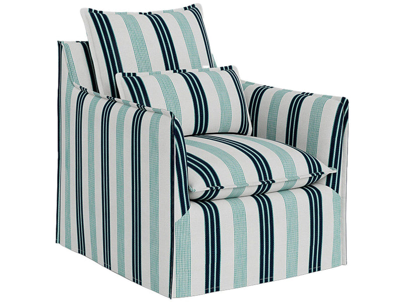 Coastal Living Outdoor - Siesta Key Outdoor Swivel Chair, Special Order - Blue