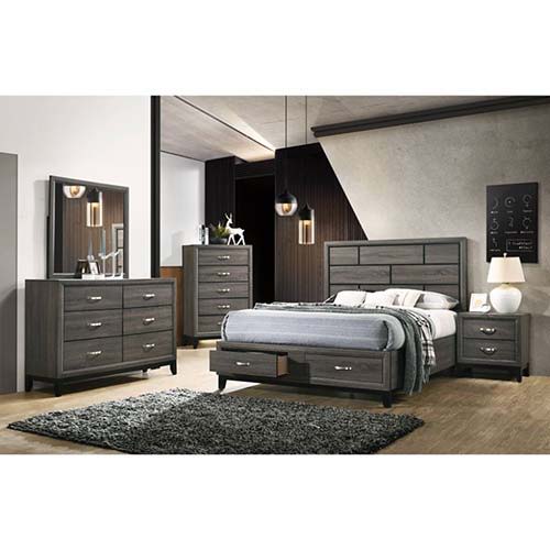 Valdemar - Mirror - Weathered Gray - Grand Furniture GA