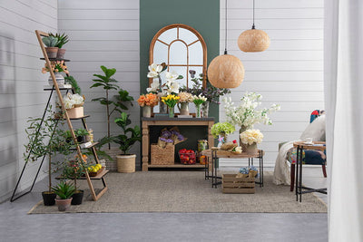 Round Side Table With Wood Top, End Table For Living Room Bedroom