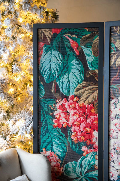 The Three Panel Decorative Screen - Multi