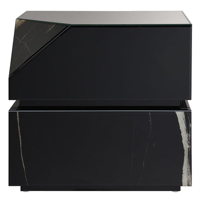 Drisana - End Table - Black Mirrored Finish