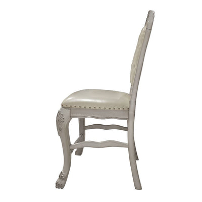 Dresden - Counter Height Chair (Set of 2) - PU & Bone White Finish - Grand Furniture GA