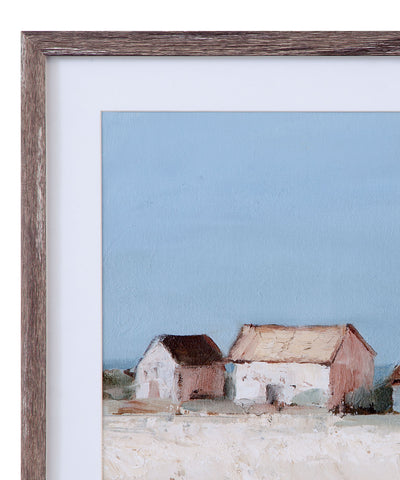 Seafront Shanties - Framed Print (Set of 2) - Blue