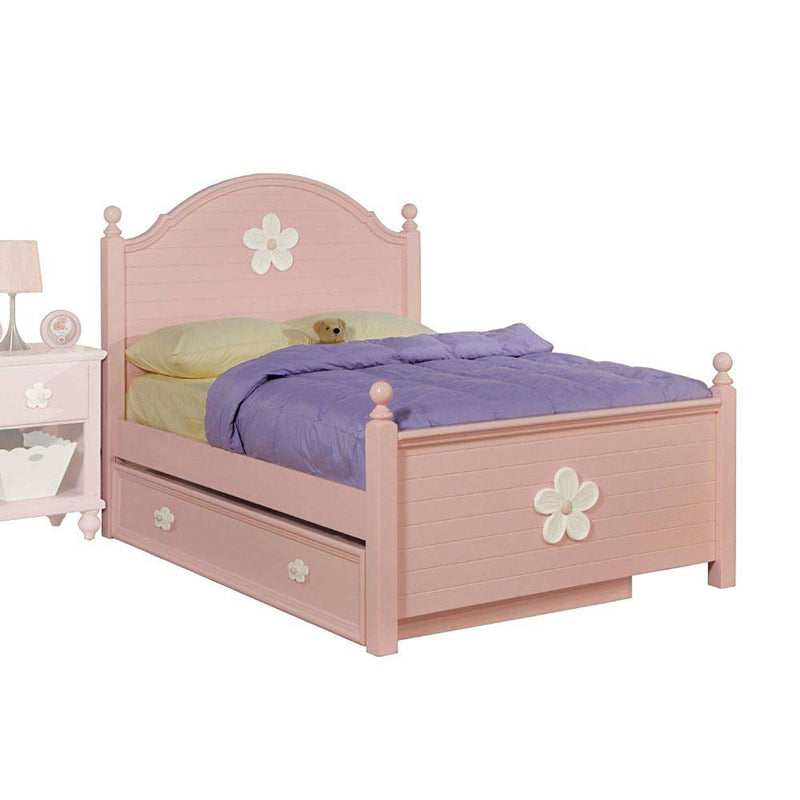 Floresville - Trundle - Pink (White Flower) - Grand Furniture GA