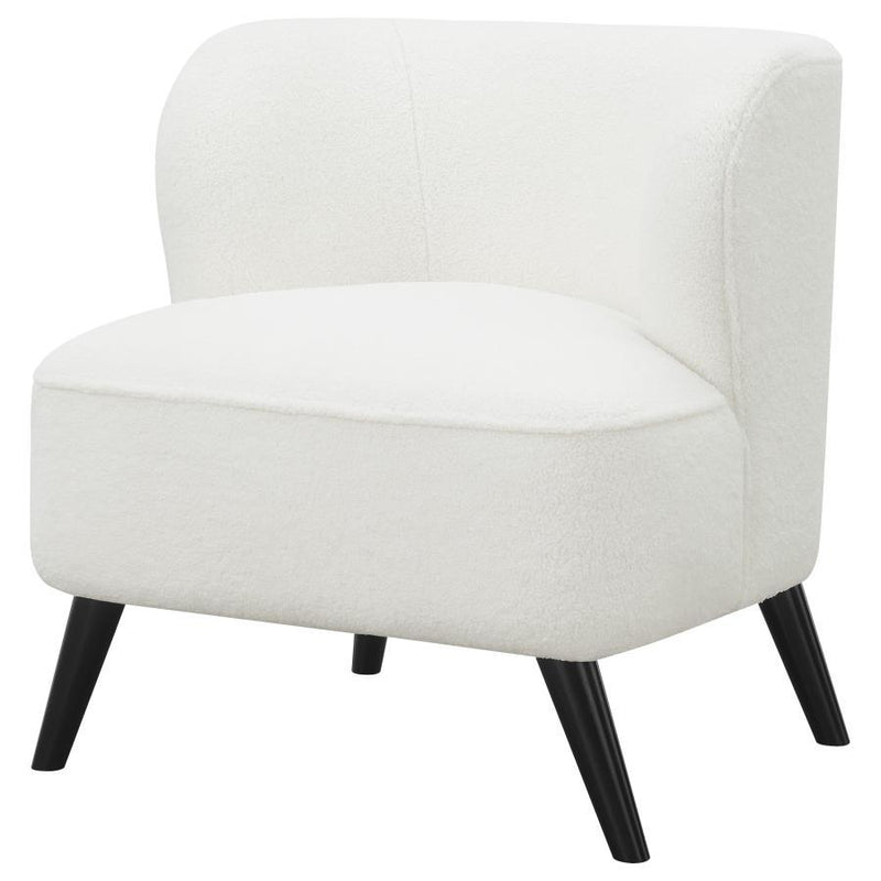 Alonzo - Faux Sheepskin Upholstered Accent Chair - Natural