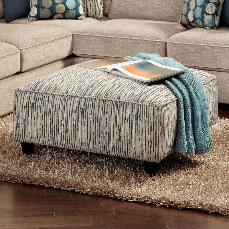 Eastleigh - Ottoman - Stripe Multi - Grand Furniture GA