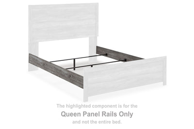 Bronyan - Dark Gray - Queen Panel Rails