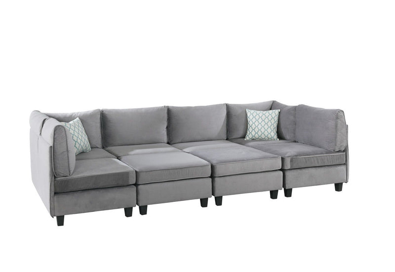 Simona - Velvet Modular Sectional Sofa