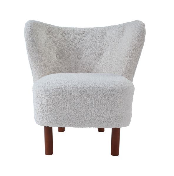 Zusud - Accent Chair - White Teddy Sherpa - Grand Furniture GA