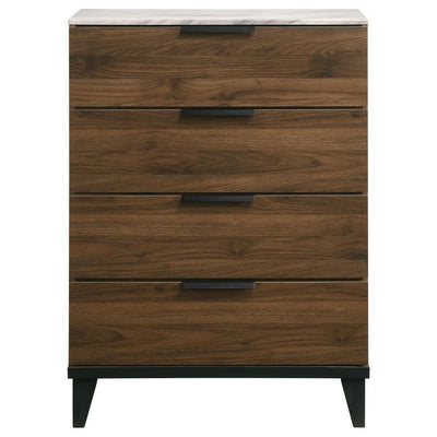 Mays - 4-Drawer Bedroom Chest - Walnut