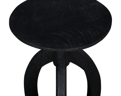 Larson - Accent Table - Sandblasted Black Mango