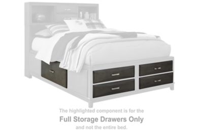 Caitbrook - Gray - Full Storage Drawers