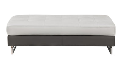 8136 - Two-Tone Ottoman - Beige