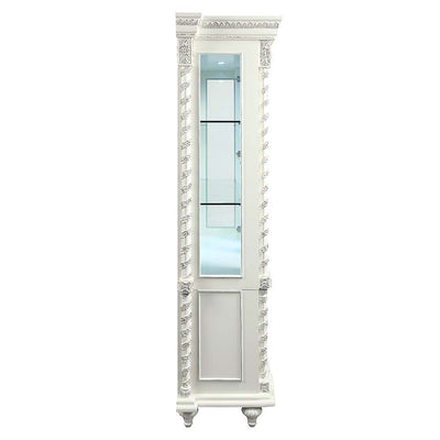 Vanaheim - Curio - Antique White Finish - Grand Furniture GA