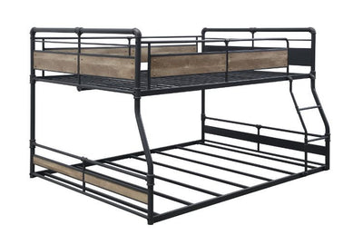 Cordelia - Bunk Bed - Antique Oak, Sandy Black & Dark Bronze Hand-Brushed Finish - Grand Furniture GA