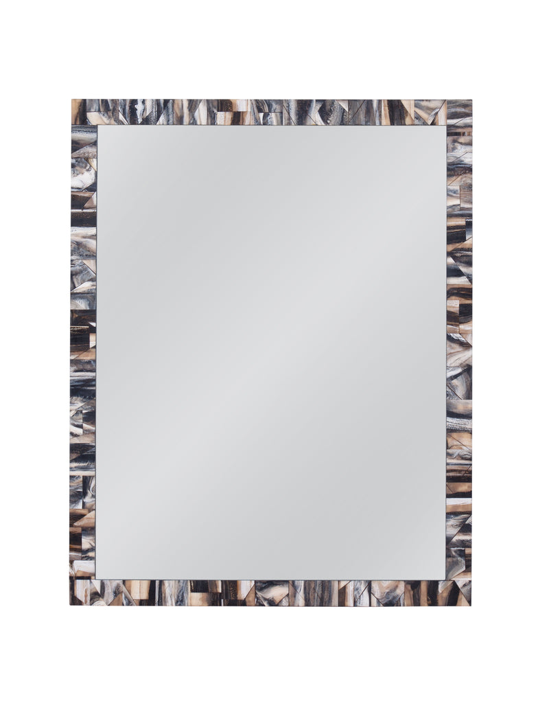 Kervo - Wall Mirror - Black / Cream