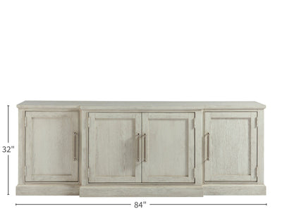 Escape - 84" Entertainment Console - Pearl Silver