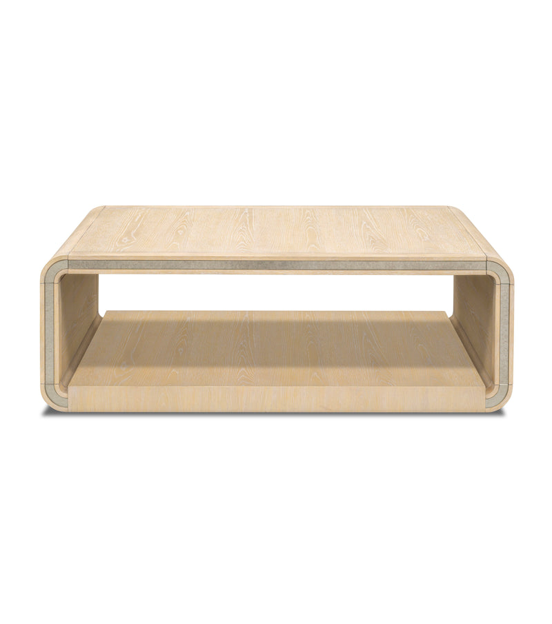 Damone - Coffee Table - Cerused White Oak