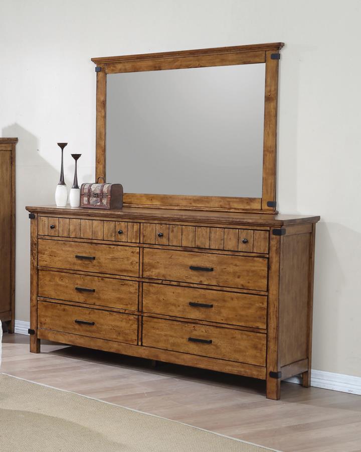 Brenner - 8-Drawer Dresser - Rustic Honey