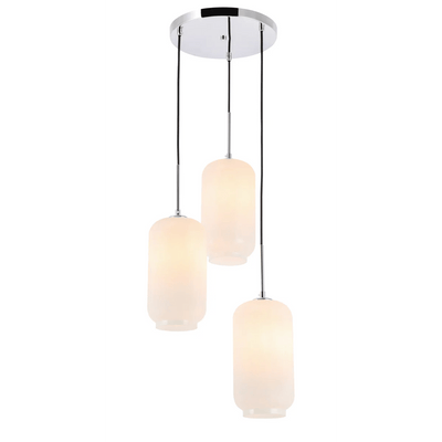 Elegant Lighting Collier 3 Light 16" Wide Multi Light Pendant LD2279C - Grand Furniture GA