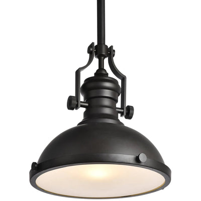 Elegant Lighting Eamon 13" Wide Pendant with an Aluminum Shade LD5001D13ORB - Grand Furniture GA