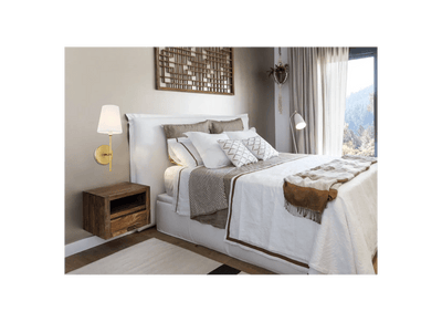 Elegant Lighting Mel 15" Wall Sconce with Linen Shade LD6004W6BR - Grand Furniture GA