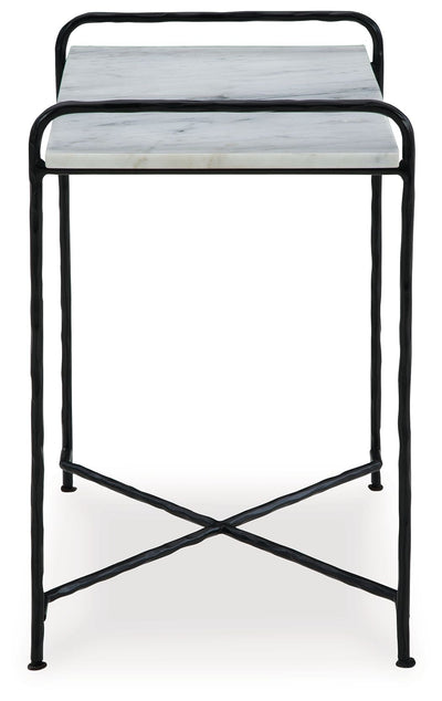 Ashber - White / Black - Accent Table