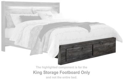 Baystorm - Gray - King Storage Footboard