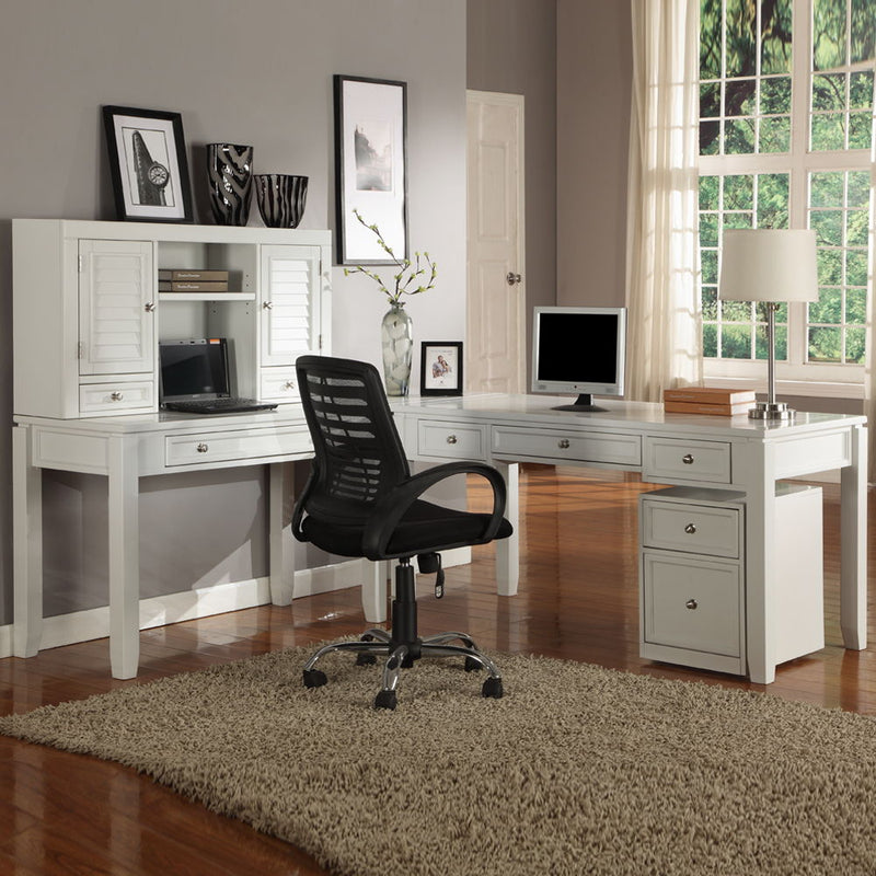 Boca - Desk With Hutch - Cottage White