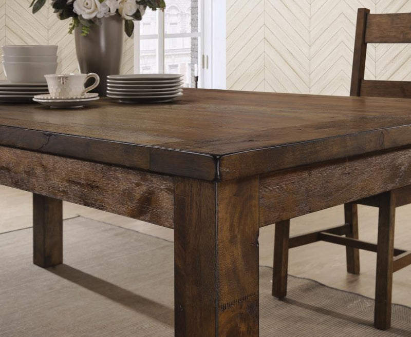 Coleman - Rectangular Dining Table - Rustic Golden Brown